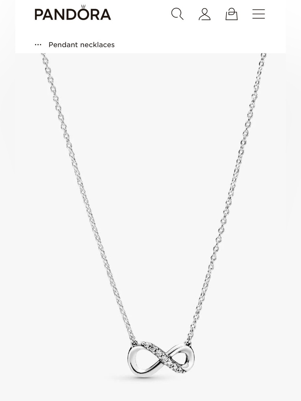 Pandora Sparkling Infinity Collier Necklace